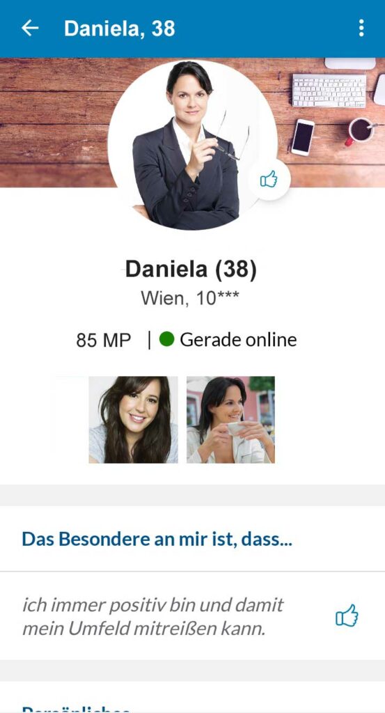 Profil Elitepartner App