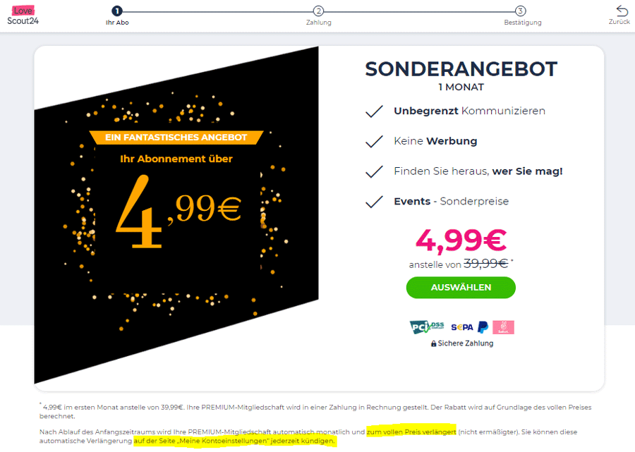 Lovescout 24 Angebot